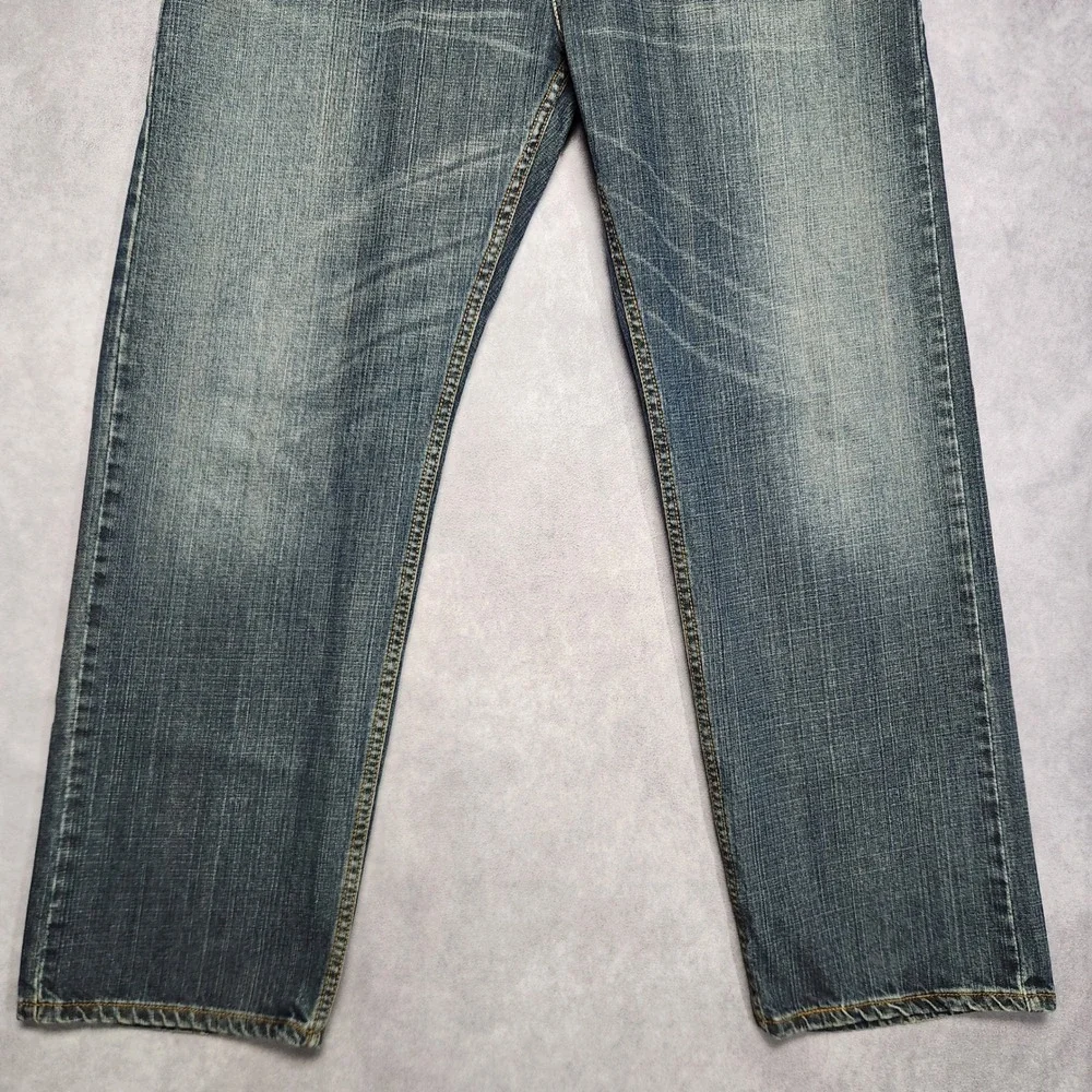 Levis 559 Relaxed Straight Jeans Mens 36x32 Blue Denim Medium‎ Wash 100% Cotton